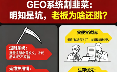 GEO系统：明知是韭菜，为什么还有老板愿意被割？