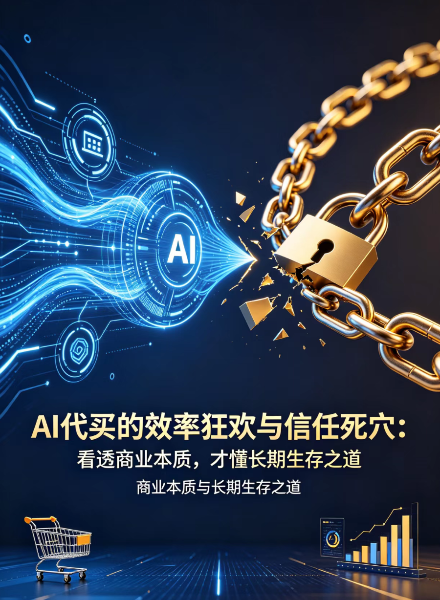 AI推荐代买，是技术进步带来的效率革命，它给行业带来了新的机遇，也埋下了信任危机的隐患。短期的红利值得抓住，但长期发展，绝不能被技术的表象迷惑。