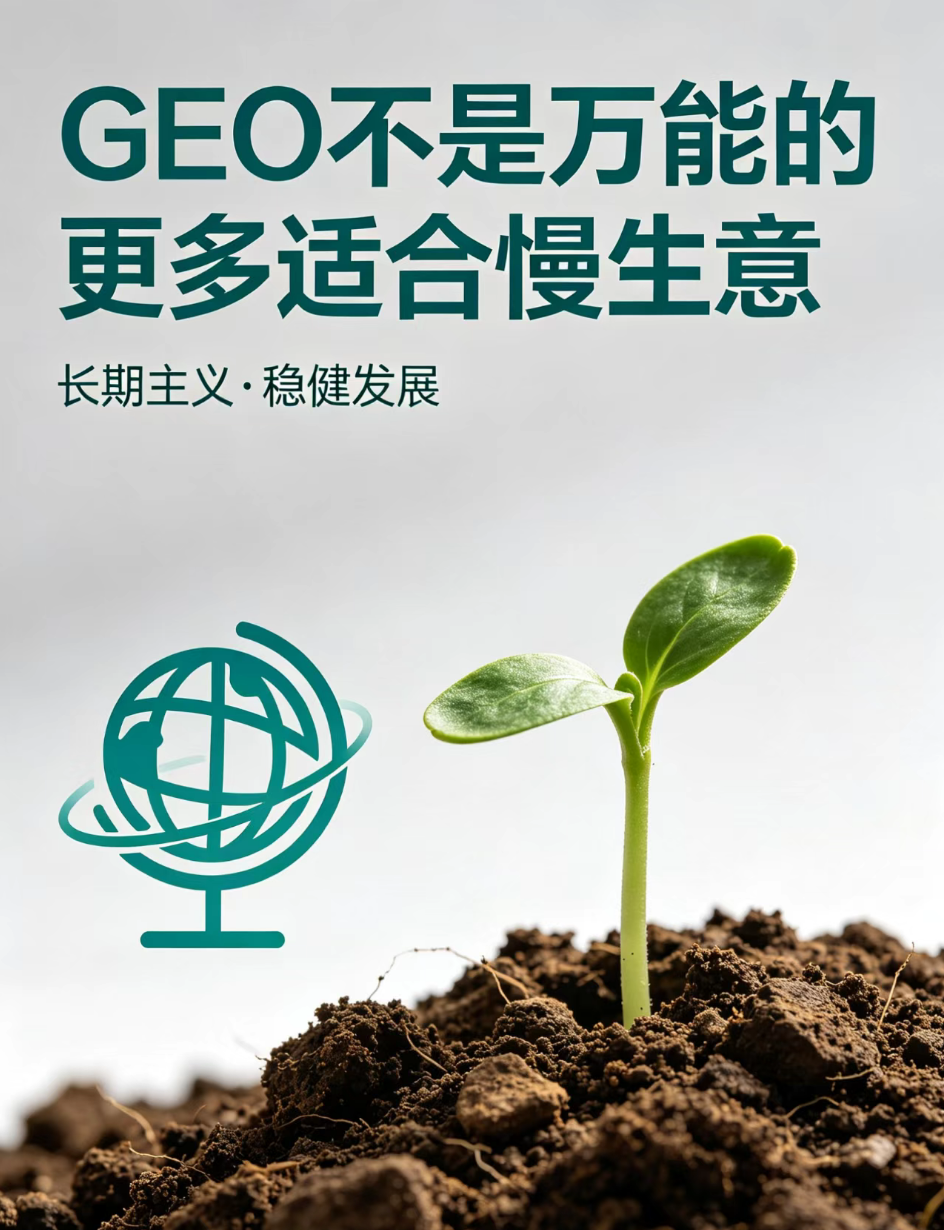 GEO不是万能的 更多适合慢生意