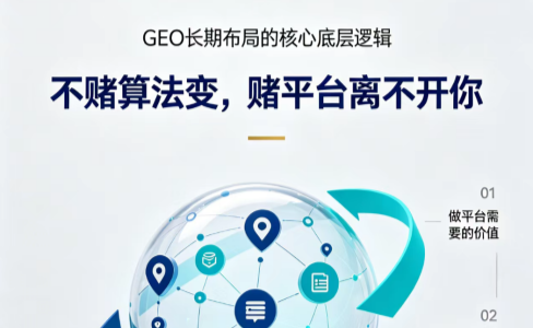 GEO长期布局的核心底层逻辑：不赌算法变，赌平台离不开你