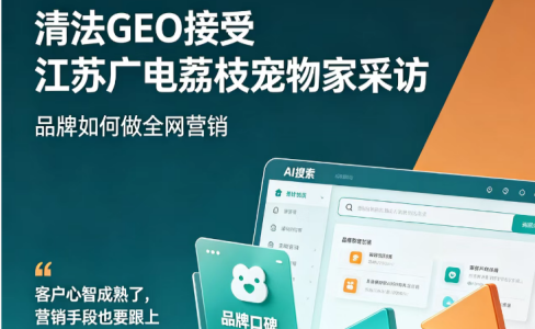 清法GEO接受江苏广电荔枝宠物家采访：品牌如何做全网营销