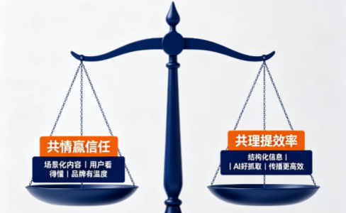 品牌GEO内容的生死线：共情赢信任，共理提效率，缺一不可