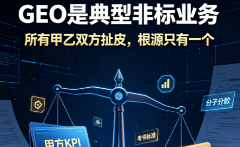 GEO是典型非标业务：所有甲乙双方扯皮，根源只有一个