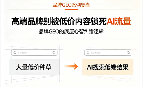 高端品牌别被“低价内容”锁死AI流量：品牌GEO的底层心智纠错逻辑