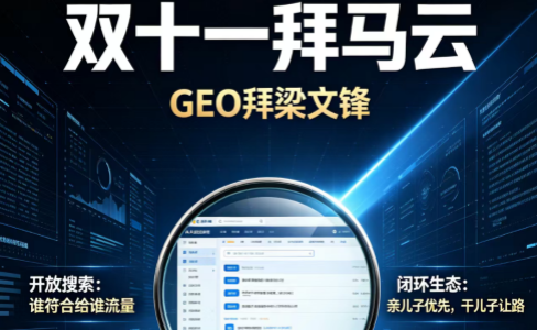 双十一拜马云，GEO拜梁文锋 闭环生态下的AI搜索困局：算法中立、内卷博弈与信任危机