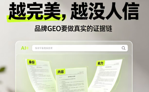 GEO本质是证据链工程：信任时代，不完美反而更有传播力